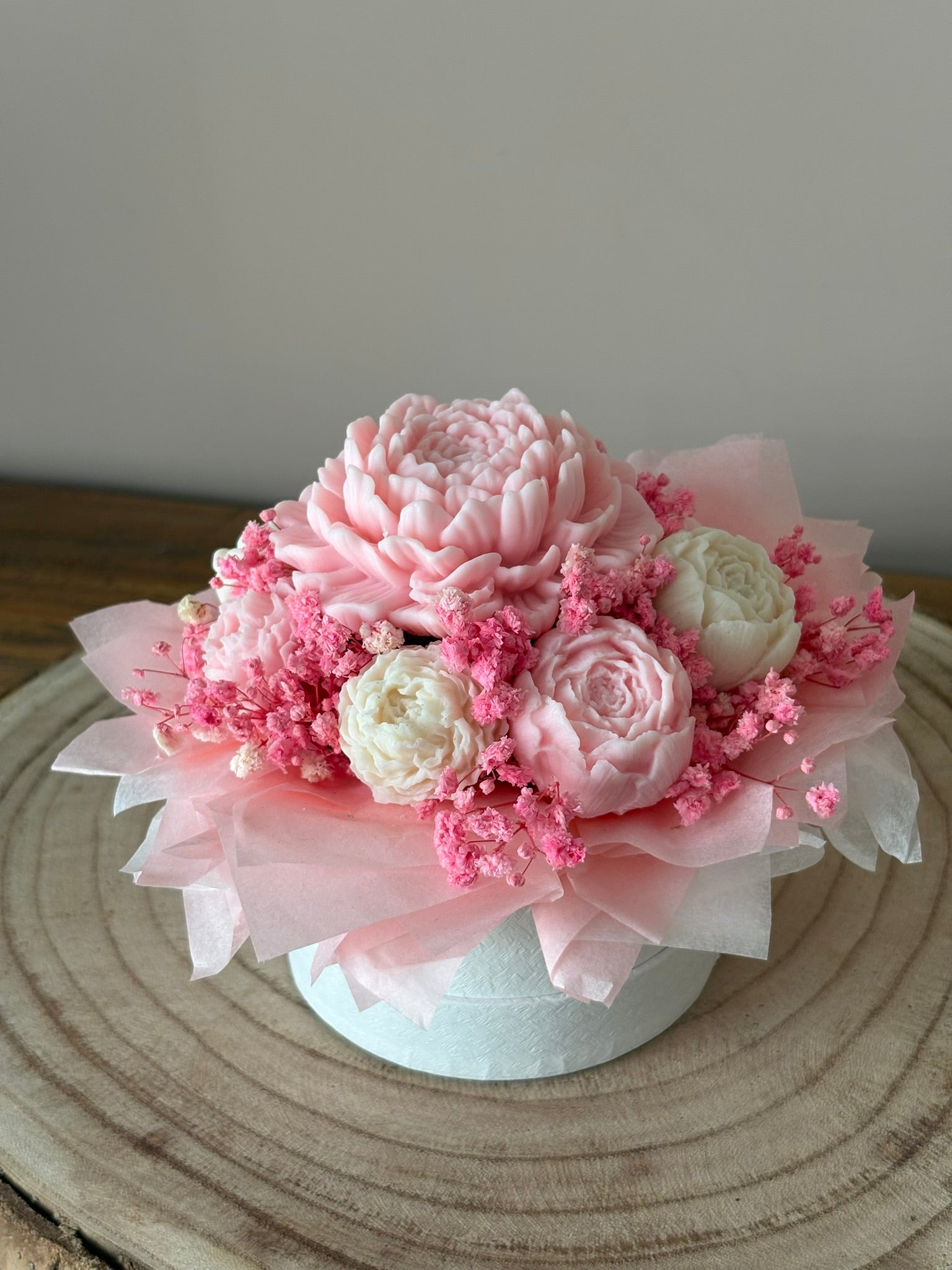 rozen boeket roze